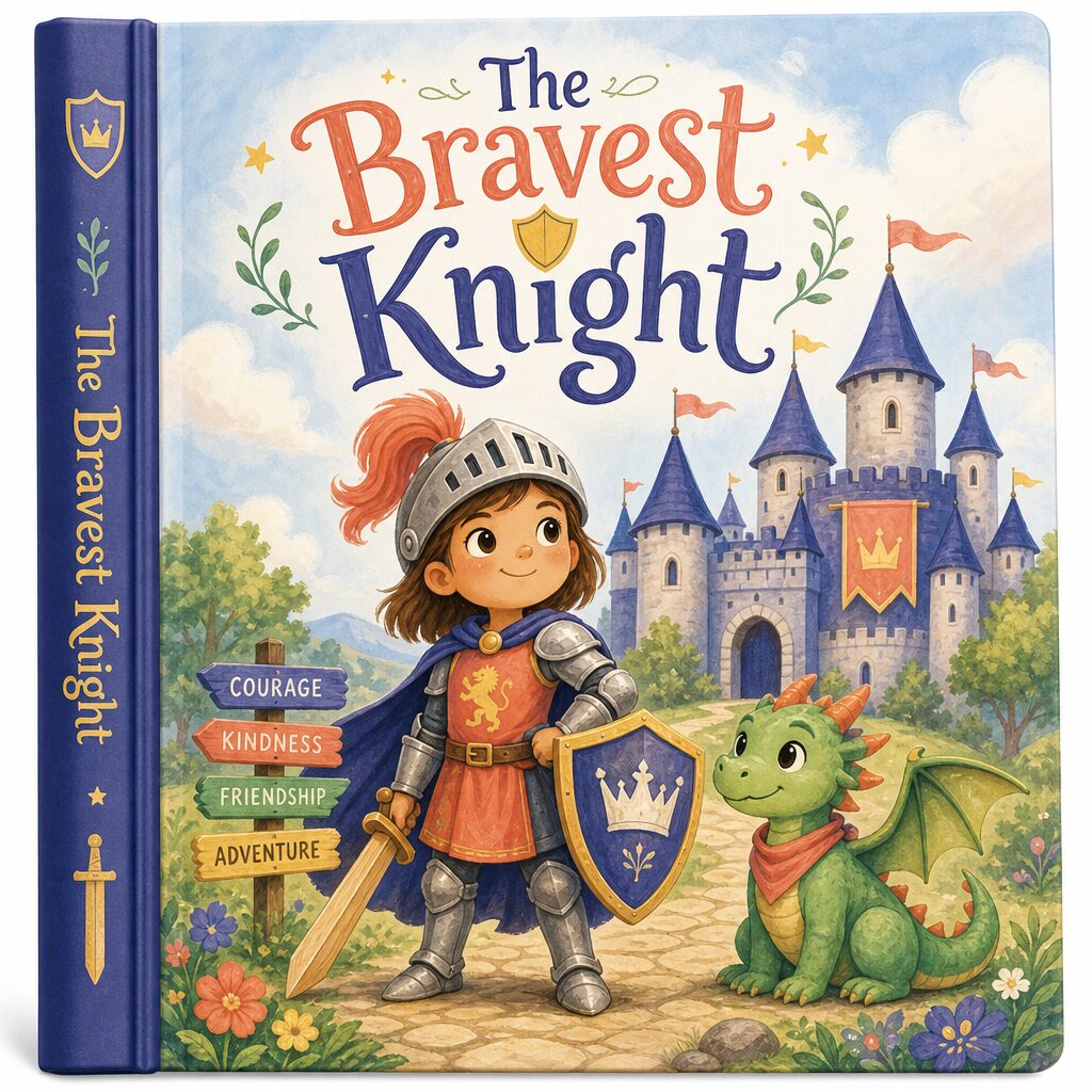 The Bravest Knight — a kid-made book cover